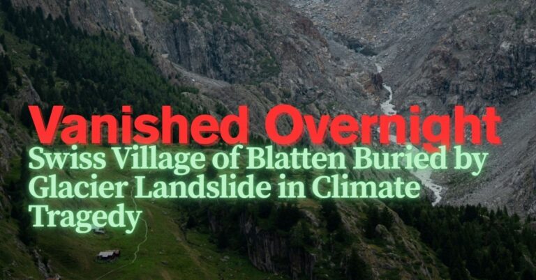Blatten village buried by landslide in Switzerland