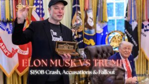 Elon Musk’s viral “Big Beautiful Bill” tweet and Epstein controversy fuel the ongoing feud with Donald Trump, while Tesla’s federal electric vehicle subsidies face political uncertainty amid a $150 billion market shakeup in 2025.